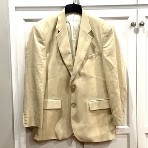 English Sports Shop Bermuda Linen Sports Coat 2 Button Blazer Mens Sz 39R